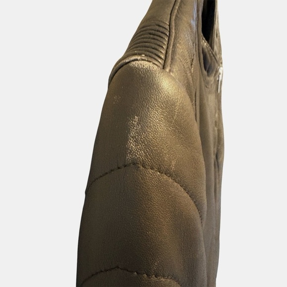 Closed Oakes Genuine 100% Lambskin Leather Moto Biker Jacket, Womens size Small - Picture 12 of 15